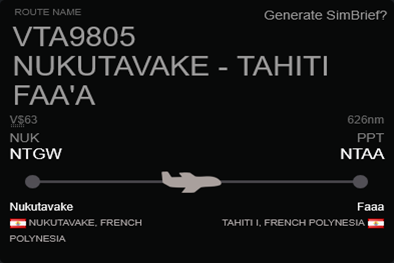 Nukutavake-Tahiti
